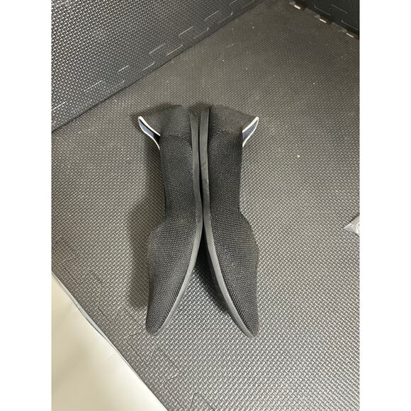 Rothy's the point flats black animal print shoes washable minimalist womens 11 - Picture 4 of 7